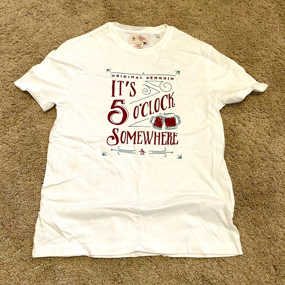 Penguin men’s size small drink time t shirt